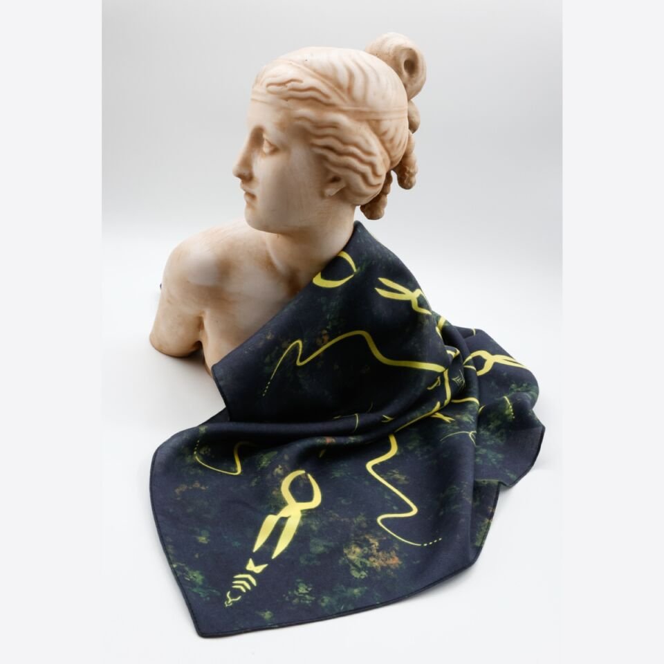 SOLAR CROWN - İpek Pamuk Karışım Tasarım Bandana