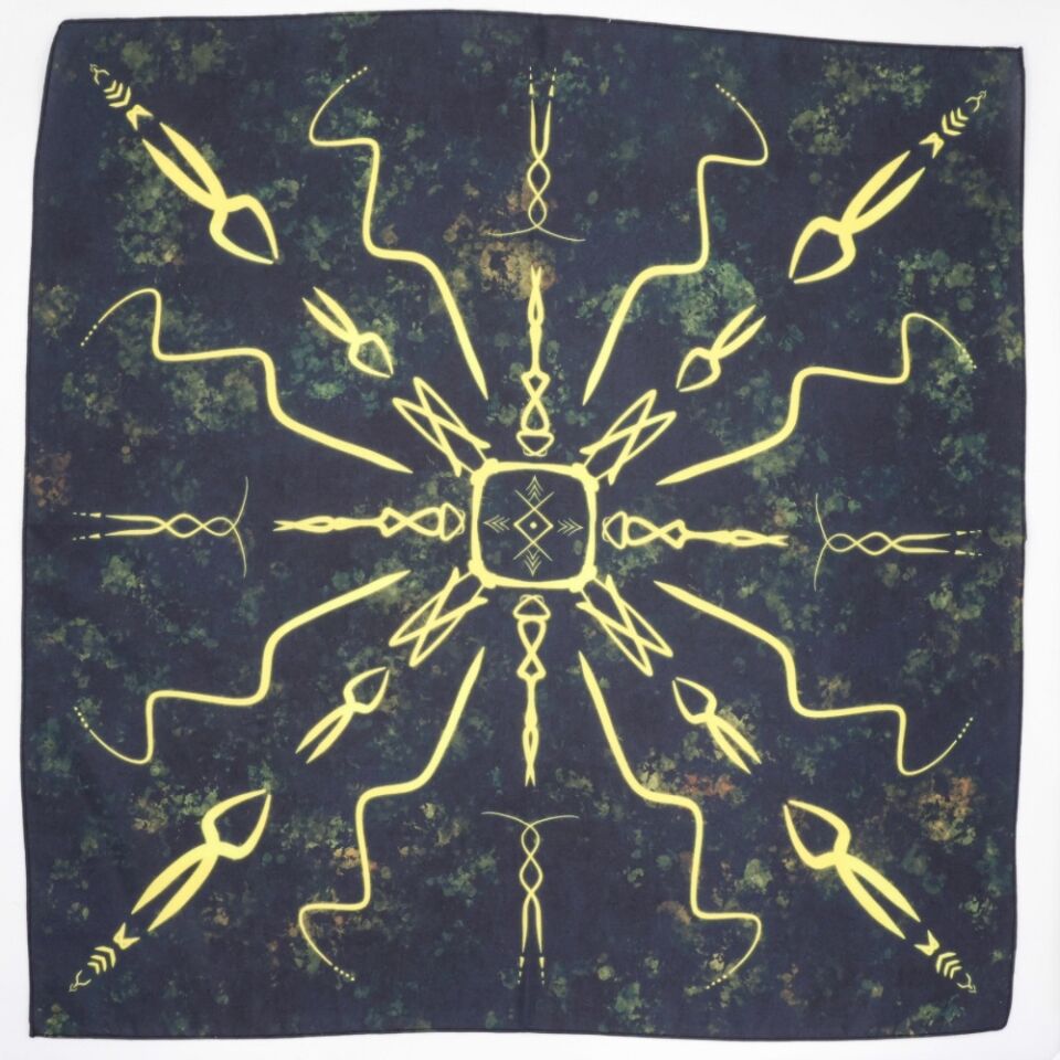 SOLAR CROWN - İpek Pamuk Karışım Tasarım Bandana