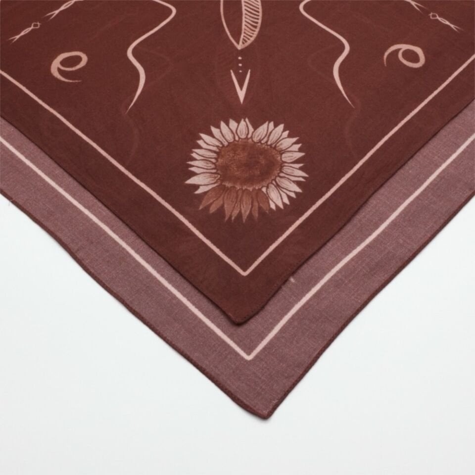TERRACOTTA DAWN - %100 Pamuk Tasarım Bandana