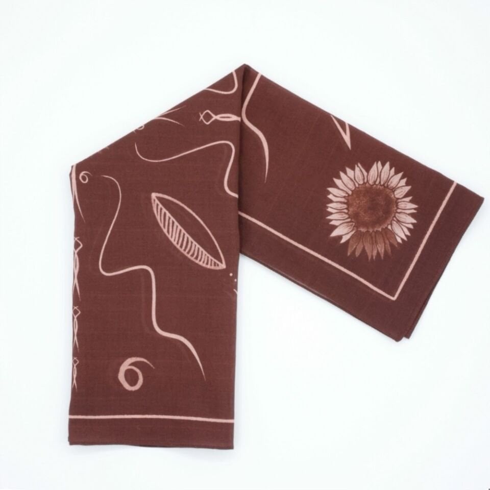 TERRACOTTA DAWN - %100 Pamuk Tasarım Bandana