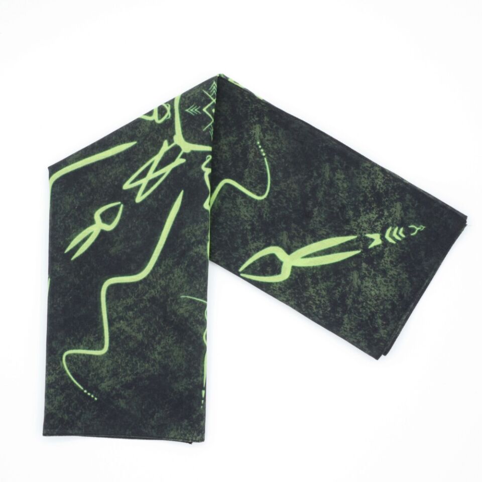 VERDANT ECHO - %100 Pamuk Tasarım Bandana