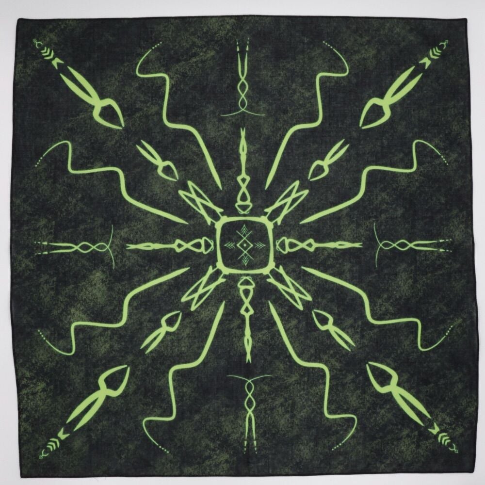 VERDANT ECHO - %100 Pamuk Tasarım Bandana