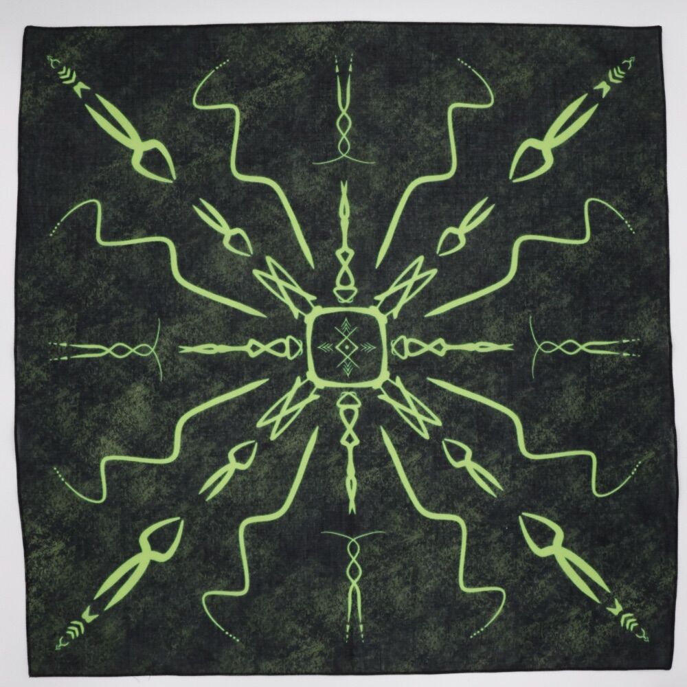 VERDANT ECHO - %100 Pamuk Tasarım Bandana