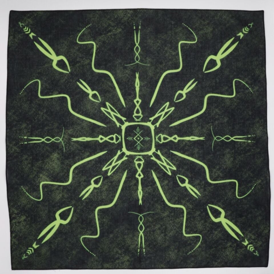 VERDANT ECHO - %100 Pamuk Tasarım Bandana