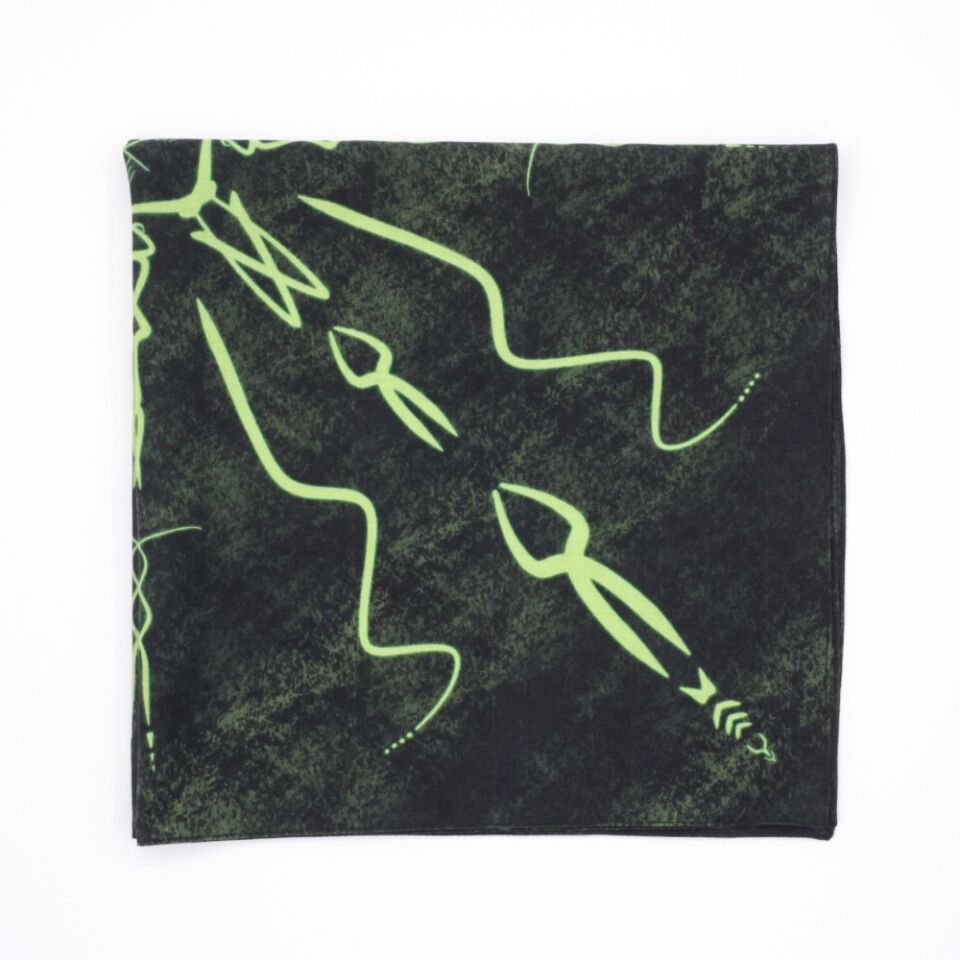 VERDANT ECHO - %100 Pamuk Tasarım Bandana