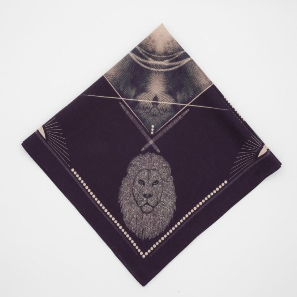 LION ECLIPSE - İpek Pamuk Karışım Tasarım Bandana
