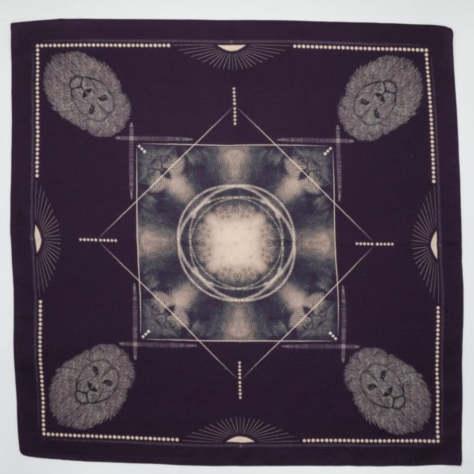 LION ECLIPSE - İpek Pamuk Karışım Tasarım Bandana