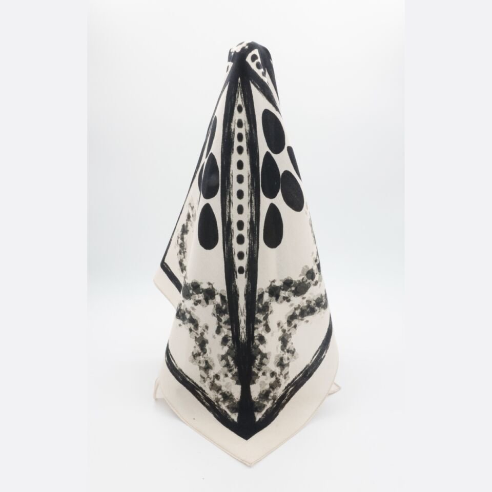 CHAMPAGNE SILK - İpek Pamuk Karışım Tasarım Bandana