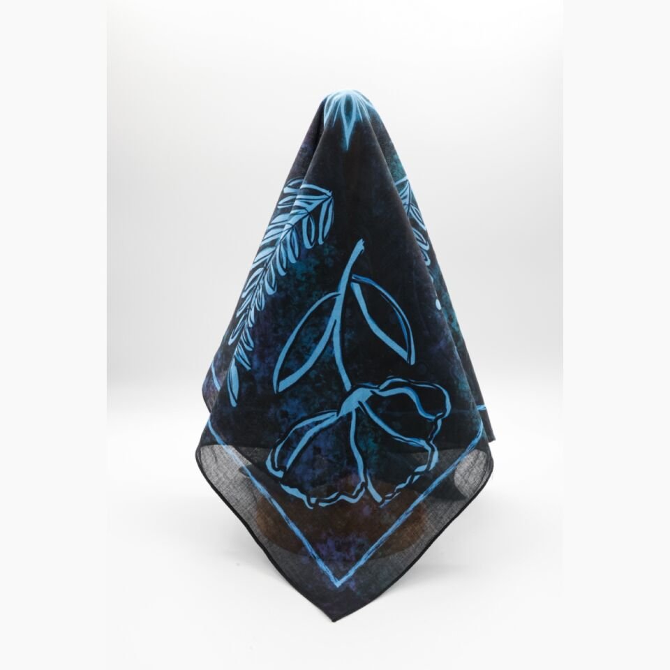 Petite Fular - Midnight Flora %100 pamuk